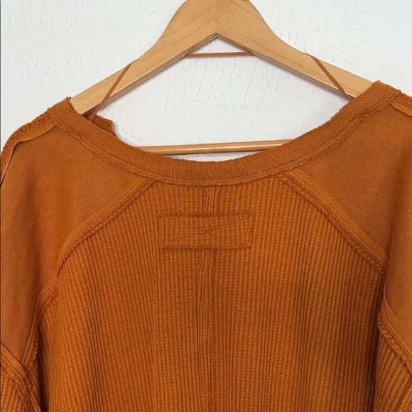 We The Free Free People Thermal Knit Shirt In Autumn Wildflower size small - Picture 7 of 14